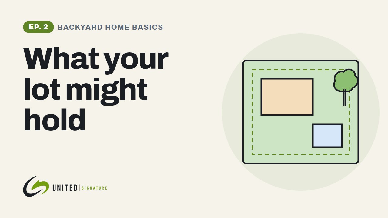 Backyard Home Basics, Episode 2: What your lot might hold